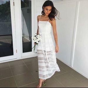 Mura Boutique white maxi dress